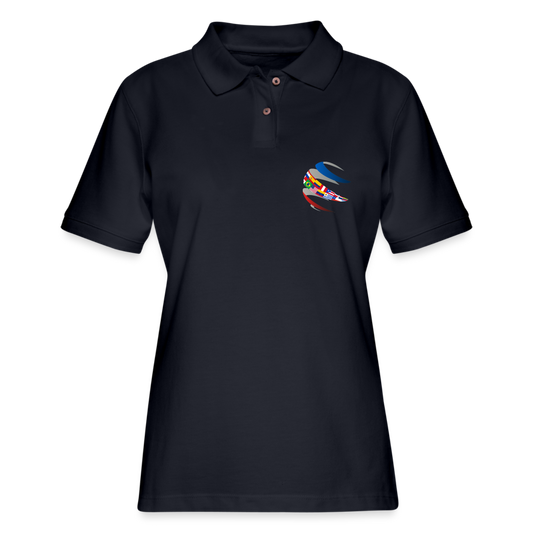Navy Deep Polo Shirt for Women | Capellan - midnight navy