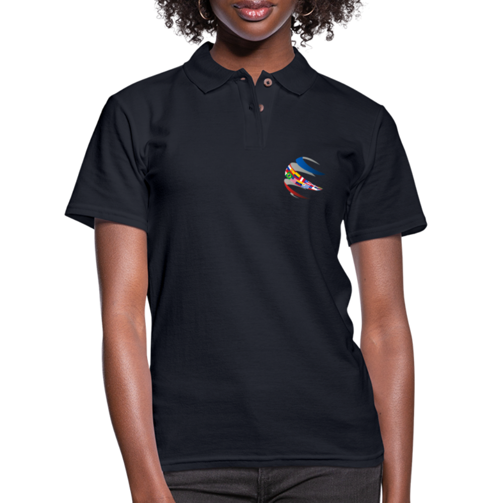 Navy Deep Polo Shirt for Women | Capellan - midnight navy