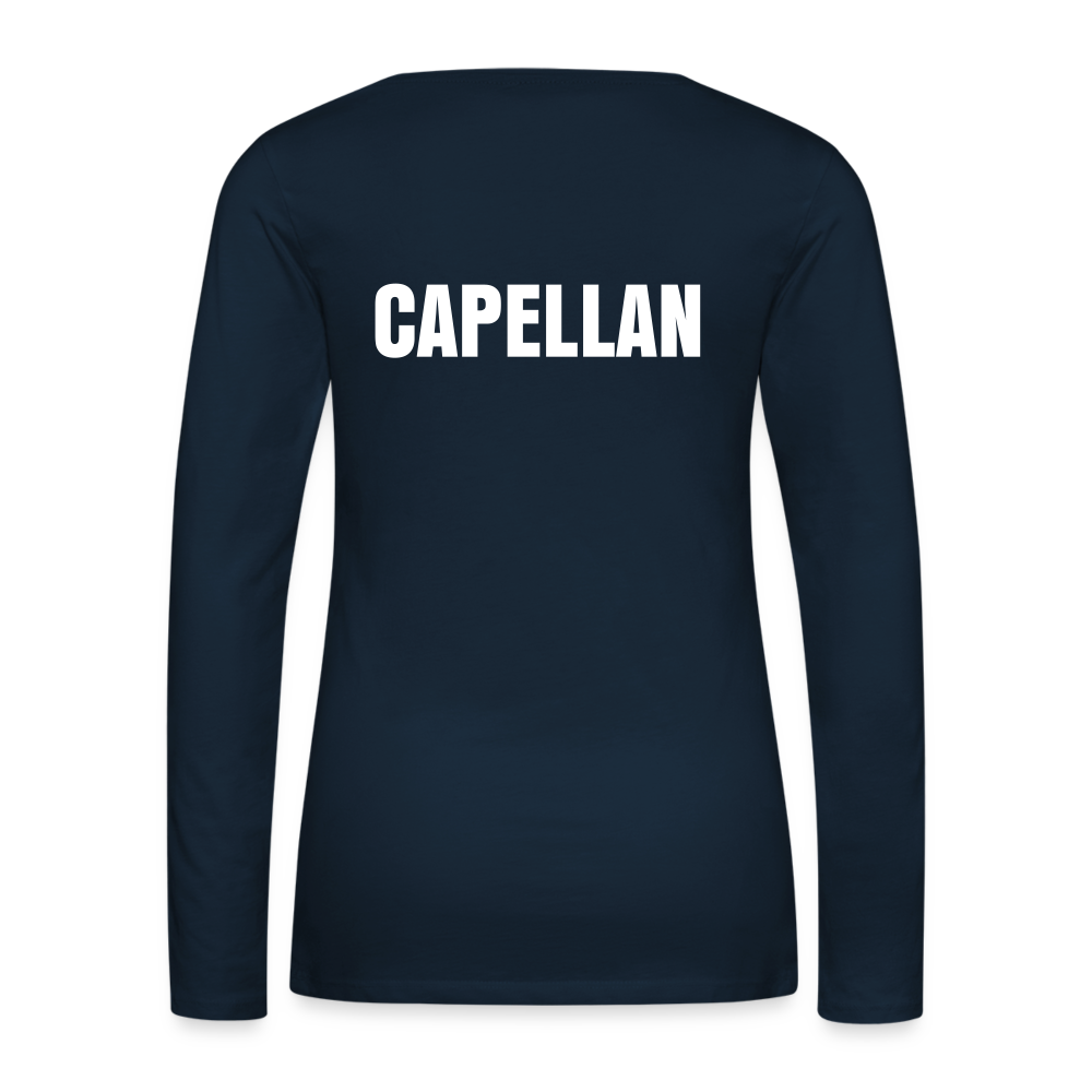 Navy Long Sleeve T-Shirt | Capellan | Women - deep navy