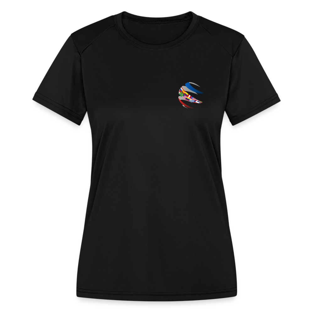 Black Sports Performance T-Shirt for Women | Chaplain - black