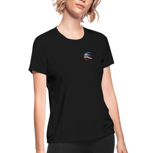 Black Sports Performance T-Shirt for Women | Chaplain - black