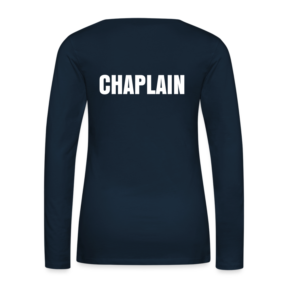 Navy Long Sleeve T-Shirt | Chaplain | Women - deep navy