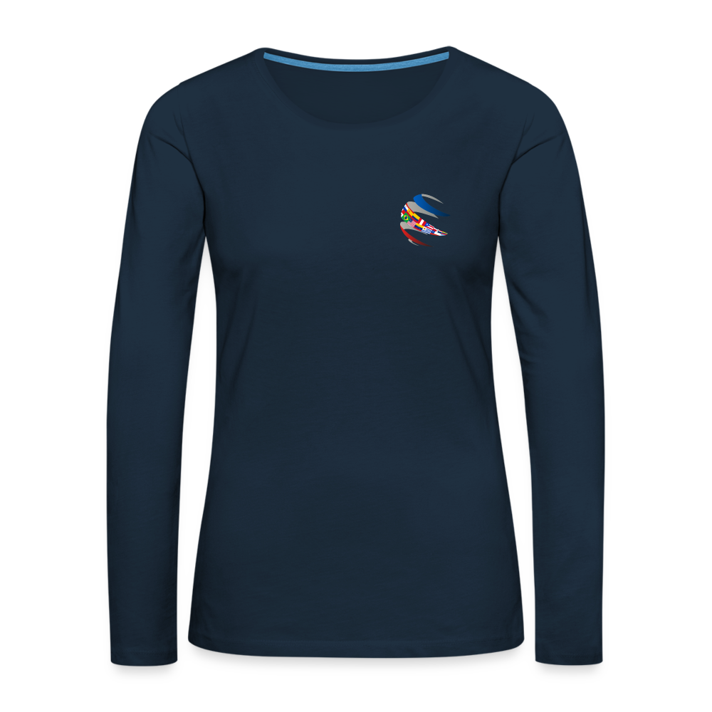 Navy Long Sleeve T-Shirt | Chaplain | Women - deep navy