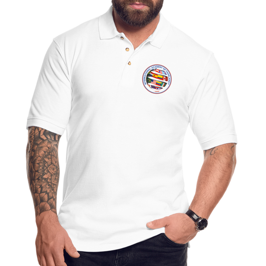 White Polo Shirt for Men | AIC Capellania Logo - white