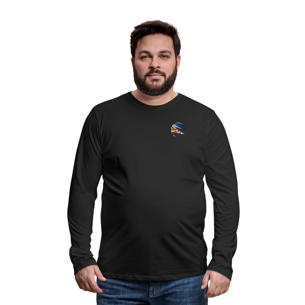 Black Long Sleeve T-Shirt for Men | Chaplain - black