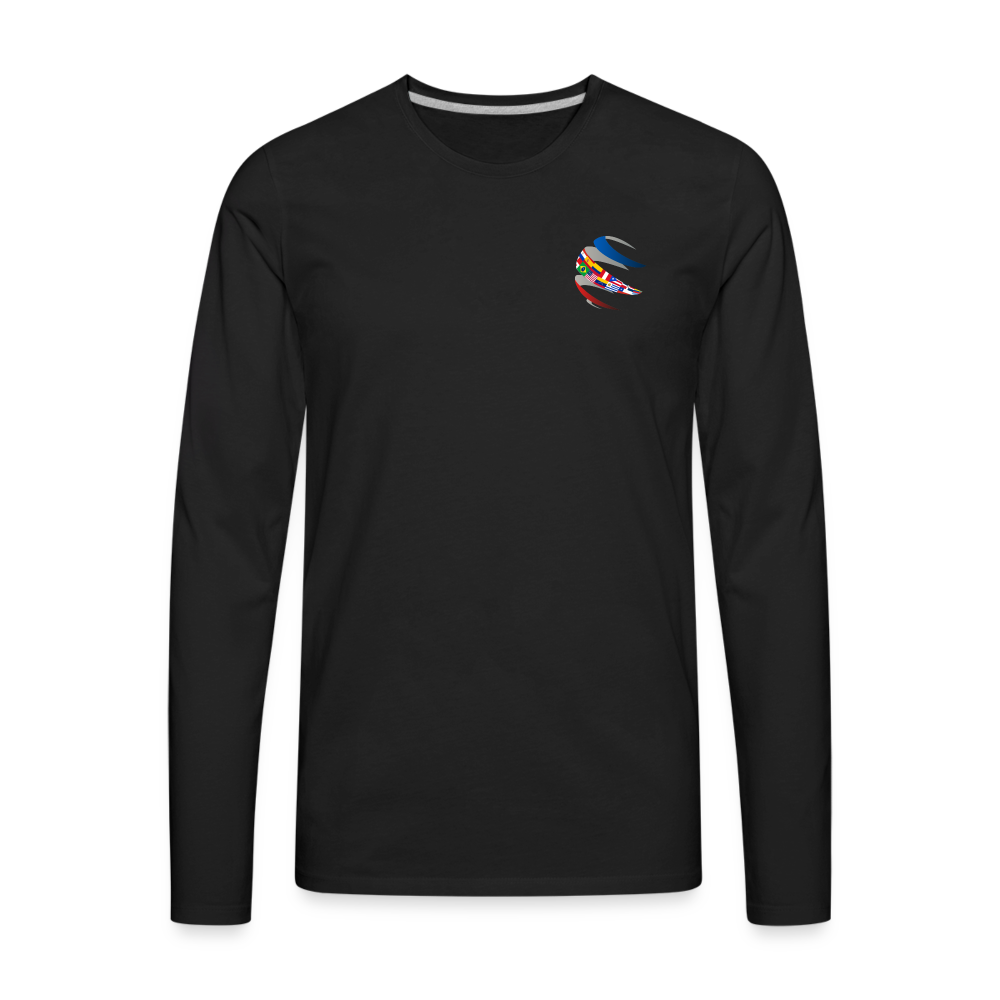 Black Long Sleeve T-Shirt for Men | Chaplain - black