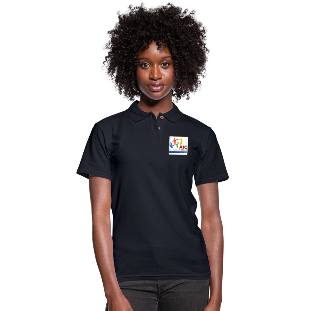 Polo Shirt for Woman | 3 Colors | AIC DrugFree Community Coalition - midnight navy