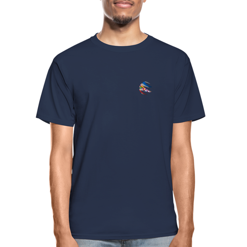 T-Shirt | Navy Blue | Capellan | Flags on Chest - navy