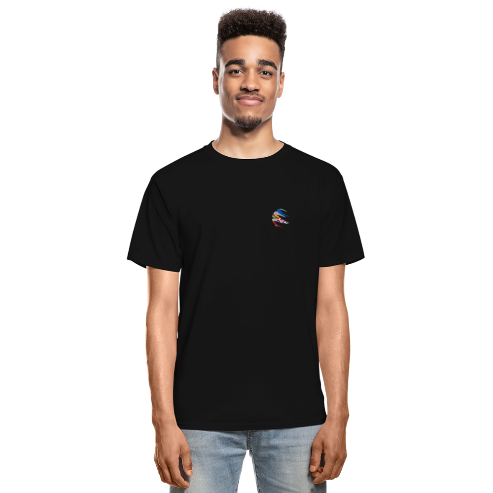 Black T-Shirt | Capellan | Flags on Chest - black