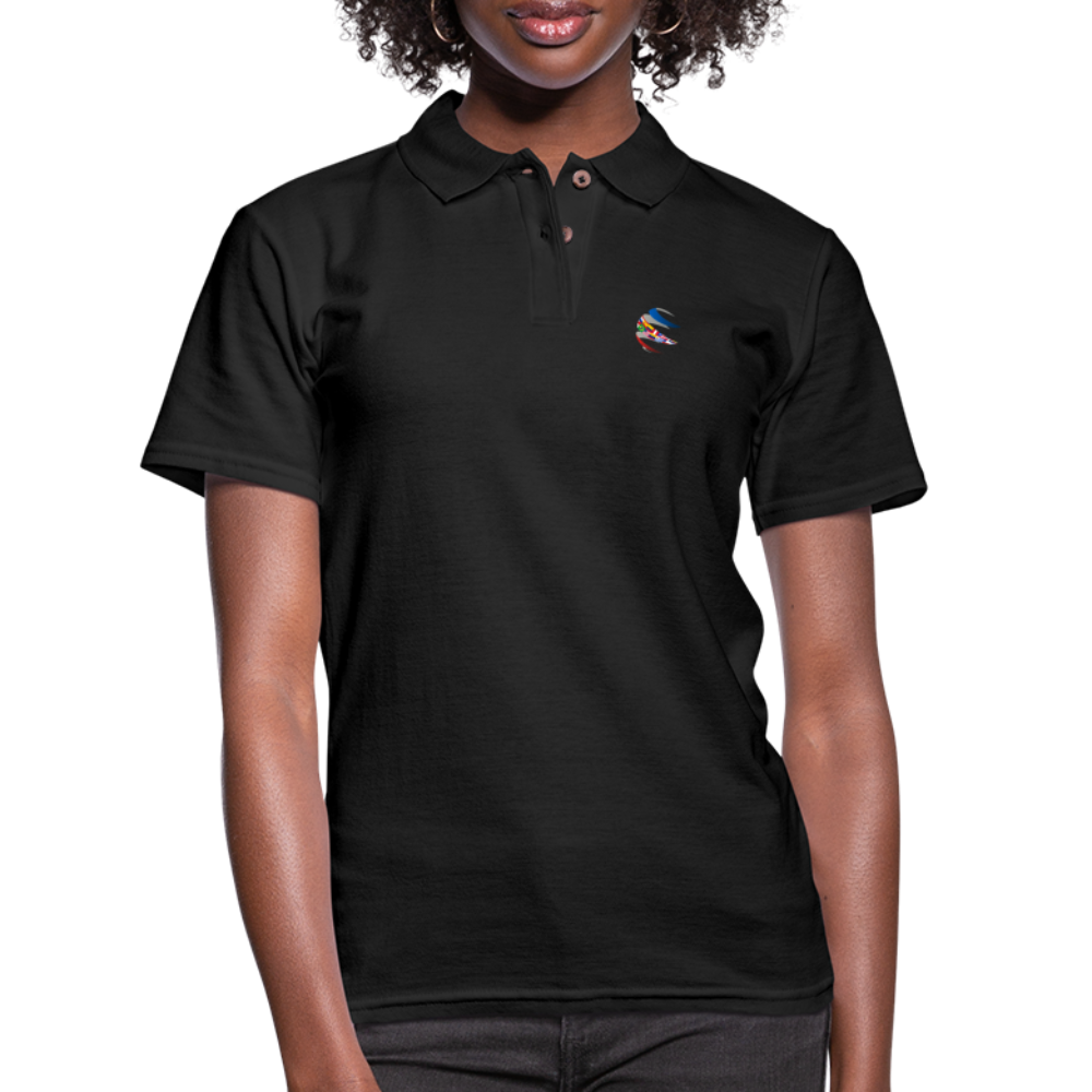 Black Polo Shirt for Woman | Capellan - black