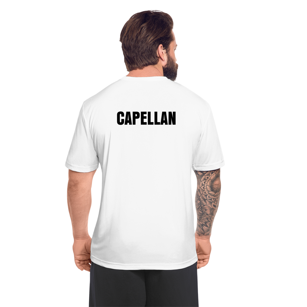 White Sports Performance T-Shirt for Men | Capellan - white