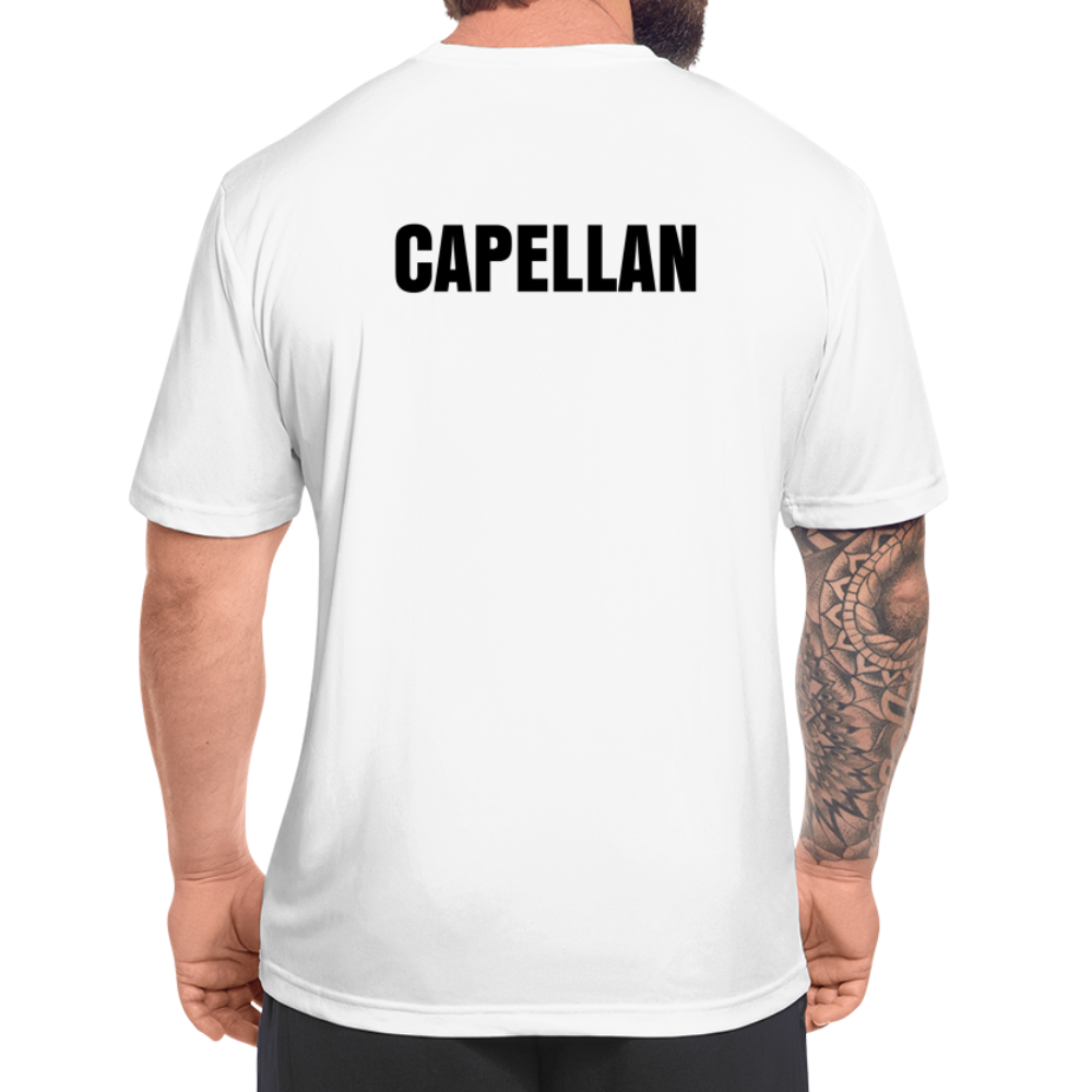 White Sports Performance T-Shirt for Men | Capellan - white
