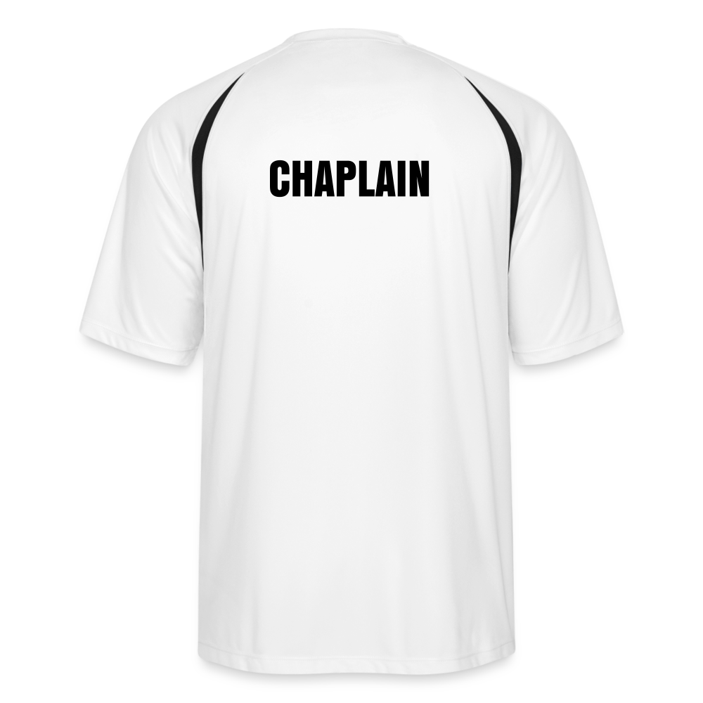 White Sports Performance T-Shirt for Men | Chaplain - white/black