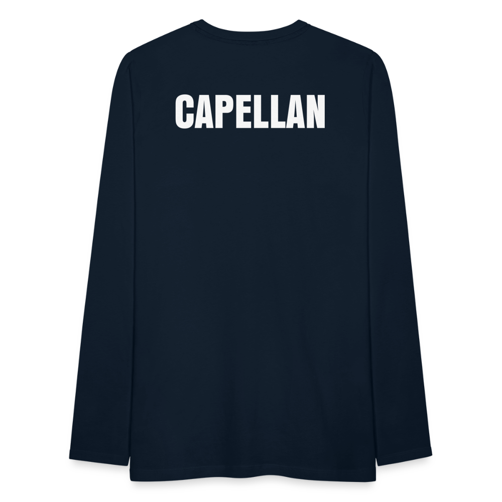 Navy Blue Long Sleeve T-Shirt | Capellan - deep navy