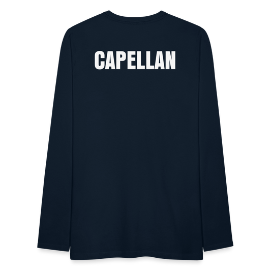 Navy Blue Long Sleeve T-Shirt | Capellan - deep navy