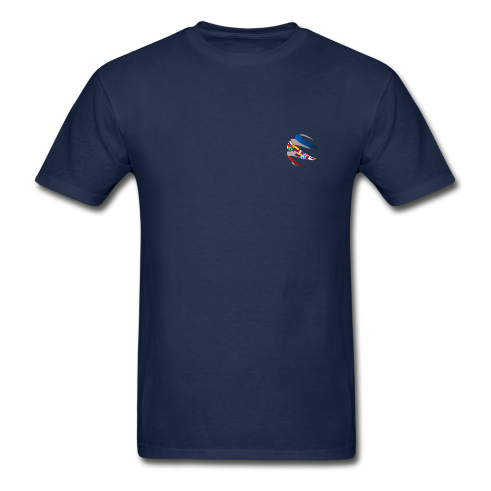 T-Shirt | Navy Blue | Capellan | Flags on Chest - navy