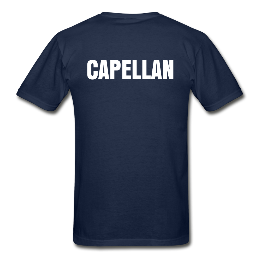 T-Shirt | Navy Blue | Capellan | Flags on Chest - navy