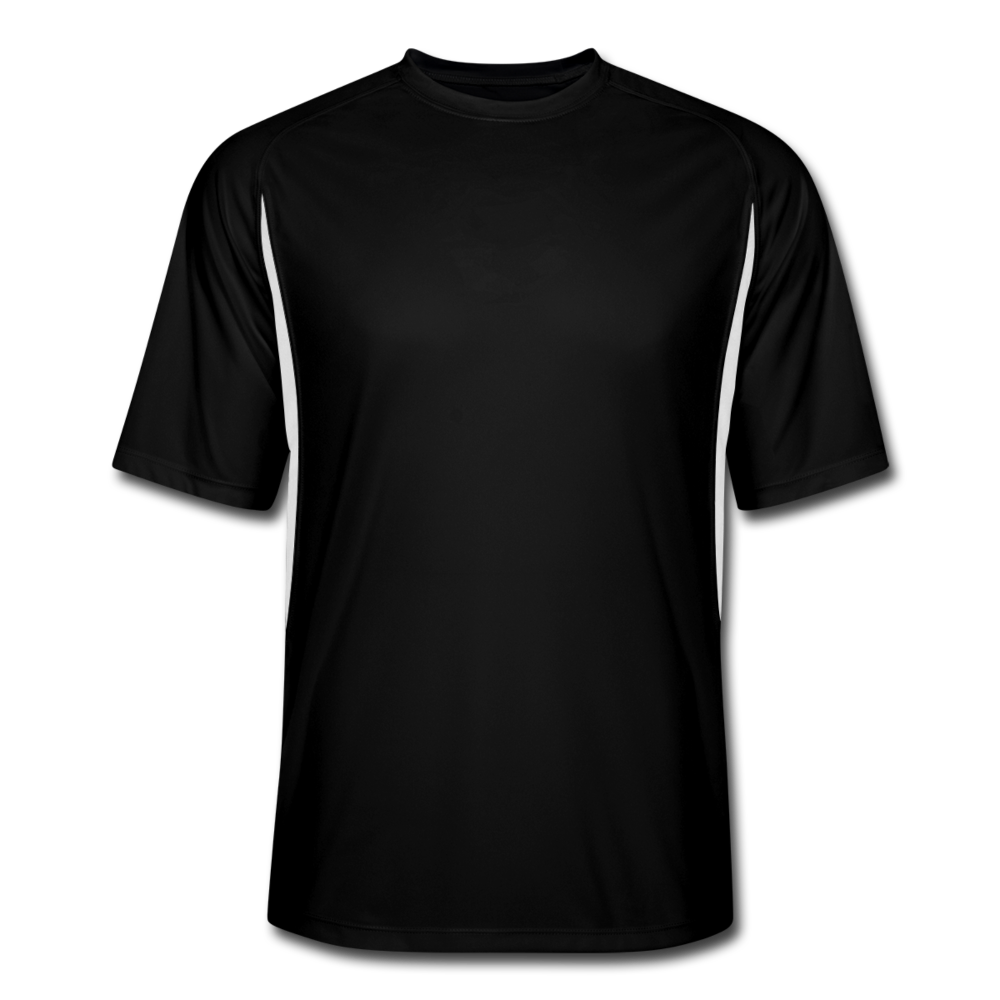 Black Sports Performance T-Shirt | Capellan - black/white