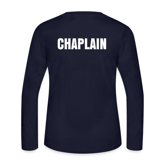 Navy Long Sleeve T-Shirt for Woman | Chaplain - navy