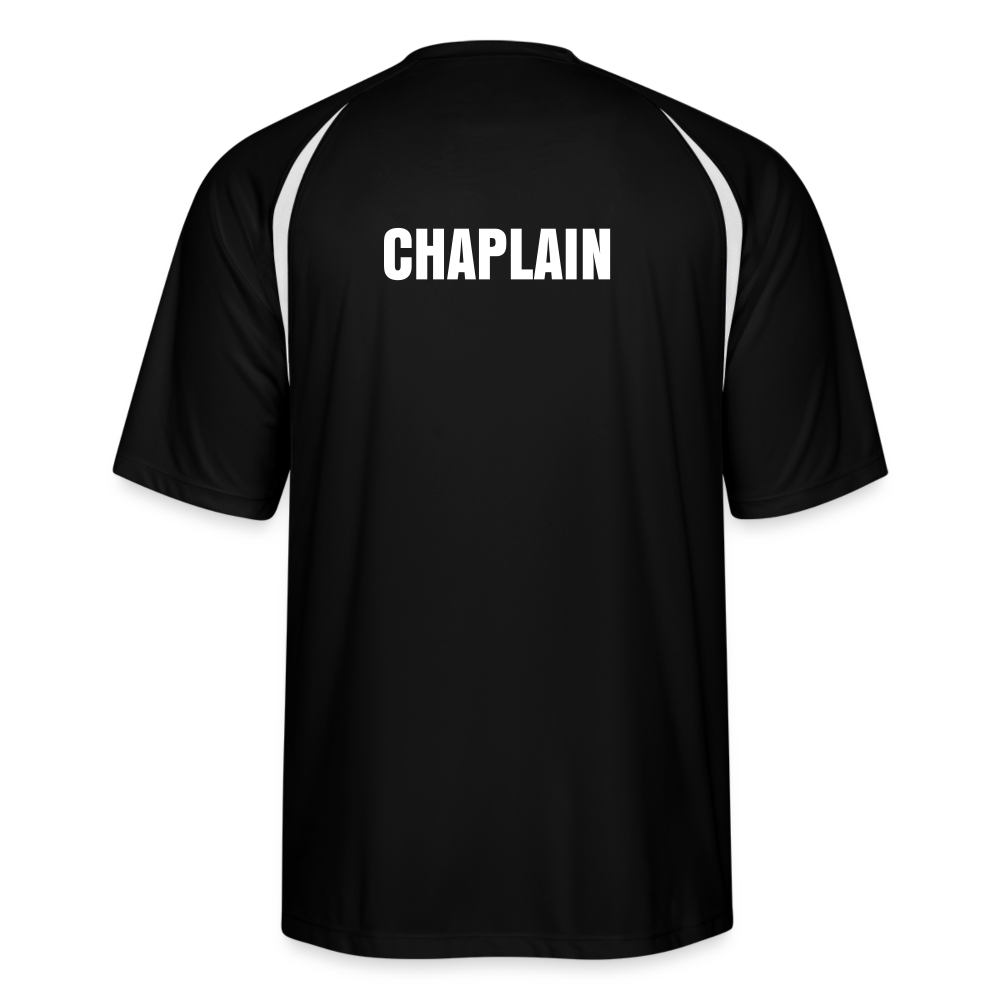 Black Sports Performance T-Shirt | Chaplain - black/white
