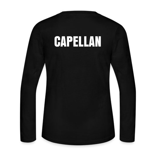 Navy Long Sleeve T-Shirt | Capellan | Women - black